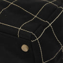 CHANEL Hand Bag Canvas Black CC Auth 131003-11