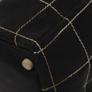 CHANEL Hand Bag Canvas Black CC Auth 131003-13