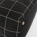 CHANEL Hand Bag Canvas Black CC Auth 131003-17