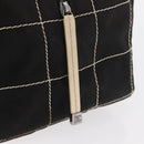 CHANEL Hand Bag Canvas Black CC Auth 131003-21