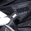 CHANEL Hand Bag Canvas Black CC Auth 131003-22