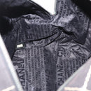 CHANEL Hand Bag Canvas Black CC Auth 131003-24