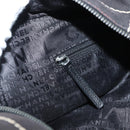 CHANEL Hand Bag Canvas Black CC Auth 131003-25