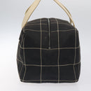 CHANEL Hand Bag Canvas Black CC Auth 131003-4