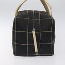 CHANEL Hand Bag Canvas Black CC Auth 131003-5