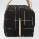 CHANEL Hand Bag Canvas Black CC Auth 131003-6