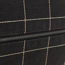 CHANEL Hand Bag Canvas Black CC Auth 131003-8