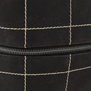 CHANEL Hand Bag Canvas Black CC Auth 131003-9
