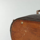 CELINE Macadam Canvas Hand Bag PVC Leather 2way Brown Gold Auth 131004-9