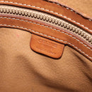 CELINE Macadam Canvas Hand Bag PVC Leather 2way Brown Gold Auth 131004-17