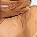 CELINE Macadam Canvas Hand Bag PVC Leather 2way Brown Gold Auth 131004-18