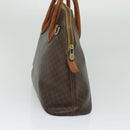 CELINE Macadam Canvas Hand Bag PVC Leather 2way Brown Gold Auth 131004-3