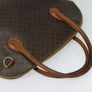 CELINE Macadam Canvas Hand Bag PVC Leather 2way Brown Gold Auth 131004-6