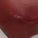 BALLY Shoulder Bag Leather 2way Red Silver Auth 131007-15