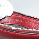 BALLY Shoulder Bag Leather 2way Red Silver Auth 131007-19