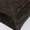 LOUIS VUITTON Monogram Sac Plat Hand Bag M51140 LV Auth 131017-14
