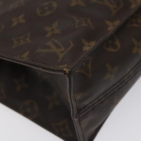 LOUIS VUITTON Monogram Sac Plat Hand Bag M51140 LV Auth 131017