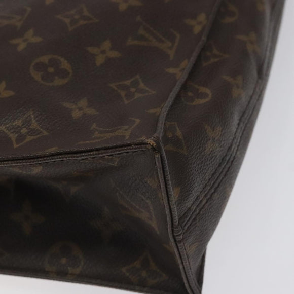 LOUIS VUITTON Monogram Sac Plat Hand Bag M51140 LV Auth 131017