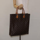 LOUIS VUITTON Monogram Sac Plat Hand Bag M51140 LV Auth 131017-19