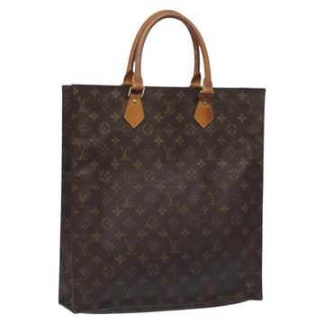 LOUIS VUITTON Monogram Sac Plat Hand Bag M51140 LV Auth 131017