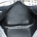 Burberrys Nova Check Boston Bag Canvas Beige Gold Auth 131030-18