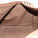 Burberrys Nova Check Boston Bag PVC Leather 2way Beige Gold Auth 131032-20