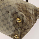 GUCCI GG Crystal Tote Bag Coated Canvas Beige Gold 207291 Auth 131034-10
