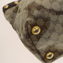 GUCCI GG Crystal Tote Bag Coated Canvas Beige Gold 207291 Auth 131034-11