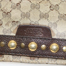 GUCCI GG Crystal Tote Bag Coated Canvas Beige Gold 207291 Auth 131034-16