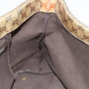 GUCCI GG Crystal Tote Bag Coated Canvas Beige Gold 207291 Auth 131034-19
