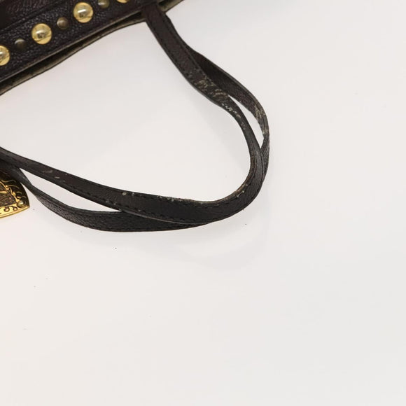 GUCCI GG Crystal Tote Bag Coated Canvas Beige Gold 207291 Auth 131034