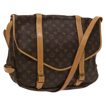 LOUIS VUITTON Monogram Saumur 43 Shoulder Bag M42252 LV Auth 131040