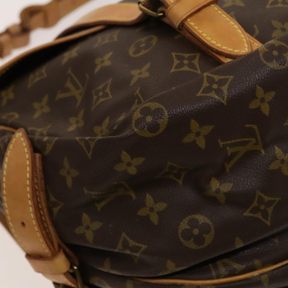 LOUIS VUITTON Monogram Saumur 43 Shoulder Bag M42252 LV Auth 131040