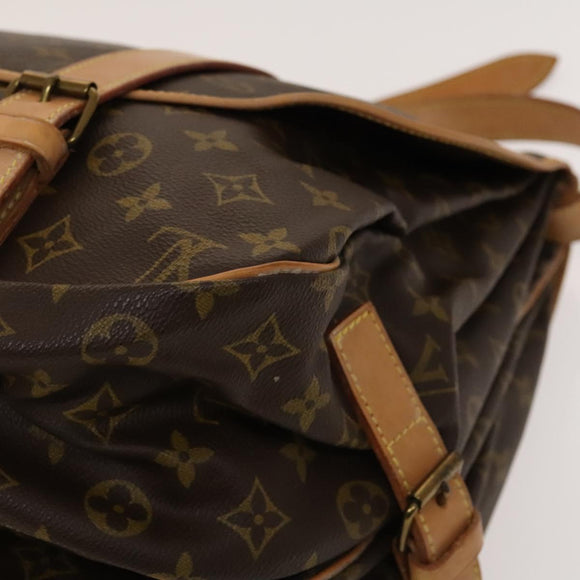 LOUIS VUITTON Monogram Saumur 43 Shoulder Bag M42252 LV Auth 131040