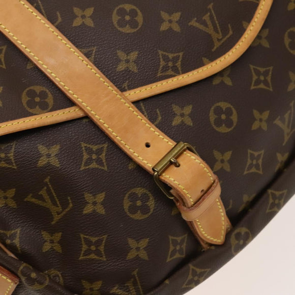 LOUIS VUITTON Monogram Saumur 43 Shoulder Bag M42252 LV Auth 131040