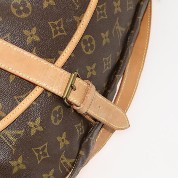 LOUIS VUITTON Monogram Saumur 43 Shoulder Bag M42252 LV Auth 131040