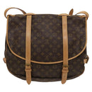 LOUIS VUITTON Monogram Saumur 43 Shoulder Bag M42252 LV Auth 131040-2