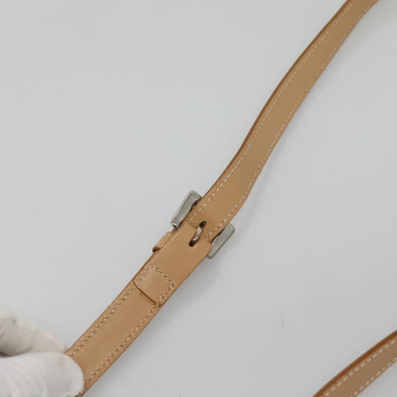 BURBERRY Nova Check Blue Label Shoulder Bag Nylon Blue Silver Auth 131046