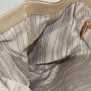 Salvatore Ferragamo Gancini Tote Bag Leather Gold Tone Gold Auth 131050-19