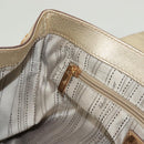 Salvatore Ferragamo Gancini Tote Bag Leather Gold Tone Gold Auth 131050-20
