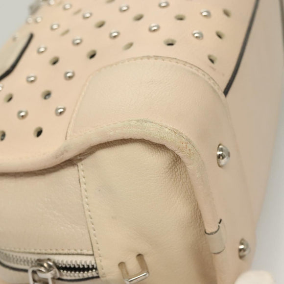 LOEWE Amazona 28 Hand Bag Leather Pink Silver Auth 131057