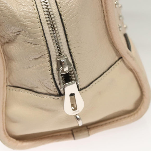 LOEWE Amazona 28 Hand Bag Leather Pink Silver Auth 131057