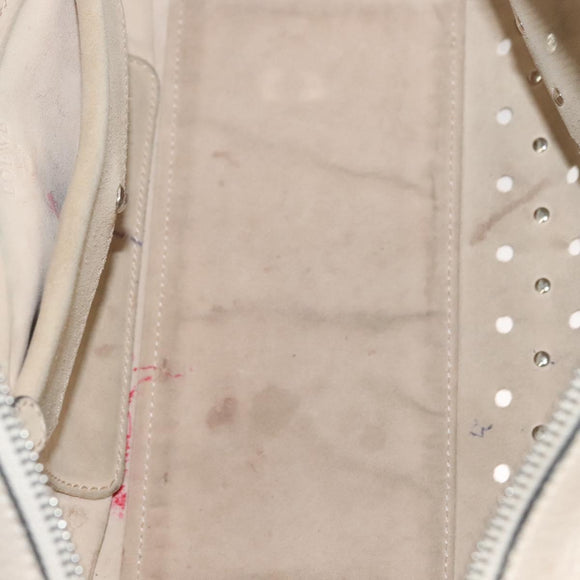 LOEWE Amazona 28 Hand Bag Leather Pink Silver Auth 131057