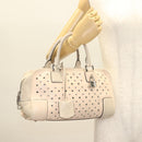 LOEWE Amazona 28 Hand Bag Leather Pink Silver Auth 131057-24