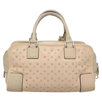 LOEWE Amazona 28 Hand Bag Leather Pink Silver Auth 131057 - 0