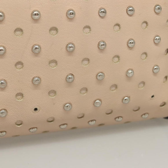 LOEWE Amazona 28 Hand Bag Leather Pink Silver Auth 131057