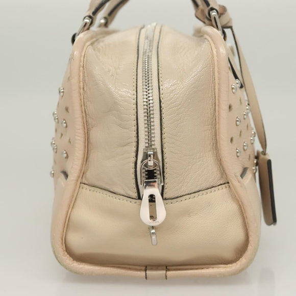 LOEWE Amazona 28 Hand Bag Leather Pink Silver Auth 131057