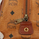 MCM Logogram Vicetos Hand Bag PVC Leather Brown Gold Auth 131058-14