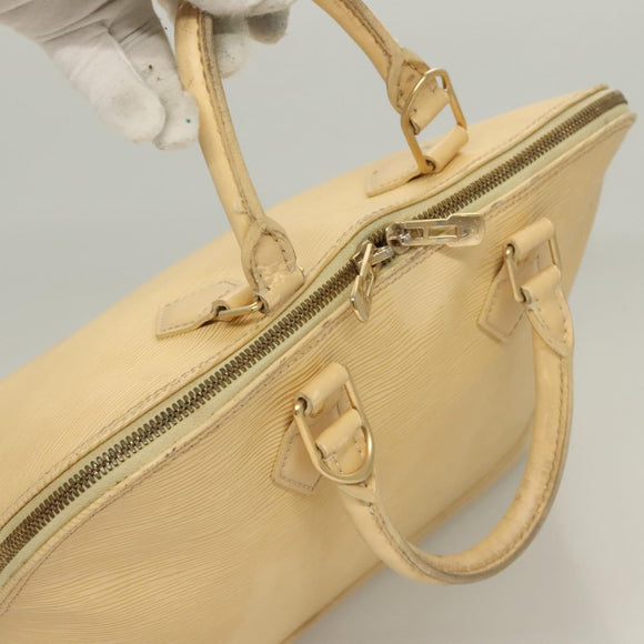 LOUIS VUITTON Epi Alma Hand Bag Vanilla M5214A LV Auth 131060