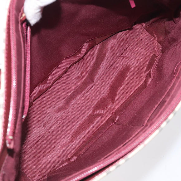 BURBERRY Nova Check Tote Bag Canvas Leather Beige Gold Auth 131072